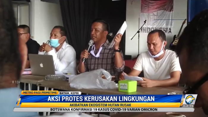 Warga Kepri Protes Lingkungan Rusak Akibat Aktivitas Tambang