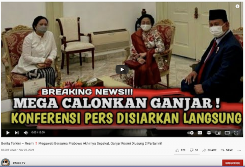 [Cek Fakta] Megawati dan Prabowo Resmi Usung Ganjar sebagai Capres 2024? Ini Faktanya