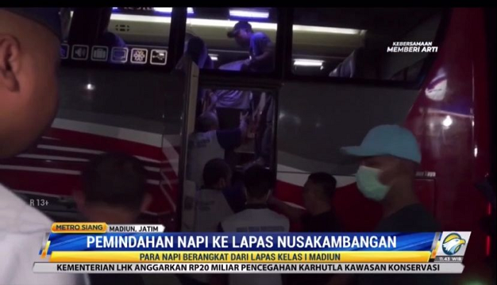 Sejumlah Napi di Jatim Dipindahkan ke Lapas Nusakambangan