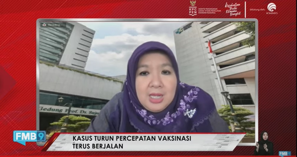 Juru bicara vaksinasi covid-19 Kemenkes Siti Nadia Tarmizi. Medcom.id/Theofilus Ifan Sucipto 