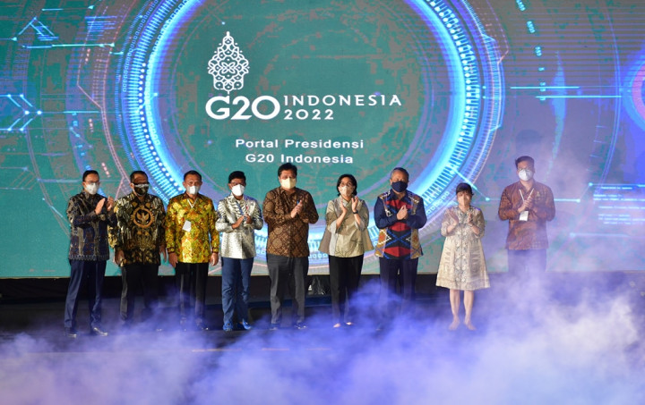 Menko Airlangga Luncurkan Situs Resmi G20