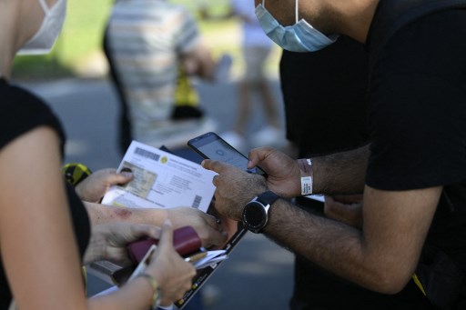 Tiket pertandingan Borussia Dortmund. (Ina Fassbender / AFP)