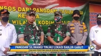 Pangdam III Siliwangi Pantau Penanganan Banjir Bandang Garut