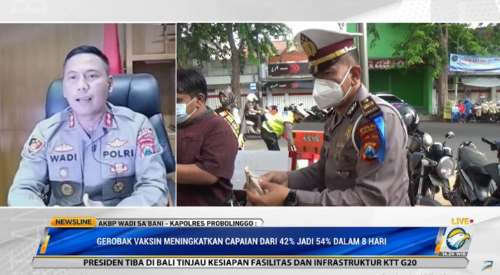 Polres Probolinggo Gelar Gerobak Vaksinasi Target Lansia