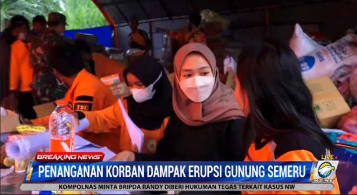 Pengungsi Erupsi Semeru Dipindahkan ke Desa Penanggal