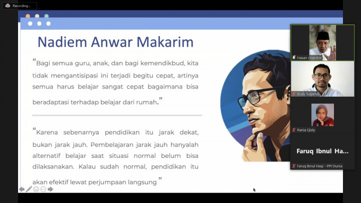 Hadapi Pandemi, Pendidikan di Indonesia Harus Adaptif dengan Teknologi