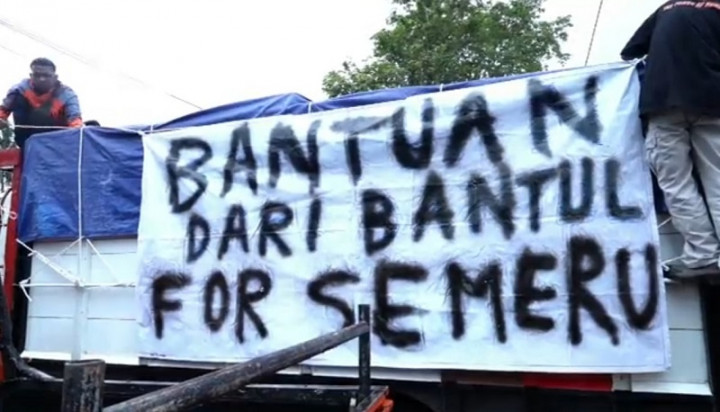 Bantul Kirim Bantuan Warga Terdampak Erupsi Semeru