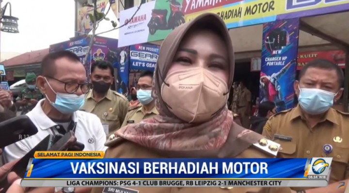 Sasar Pedagang Pasar, Vaksinasi di Klaten Berhadiah Sepeda Motor