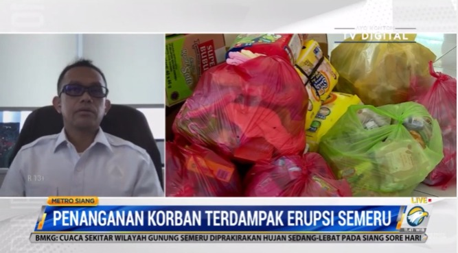 BNPB Catat Peningkatan Signifikan Jumlah Pengungsi Erupsi Semeru