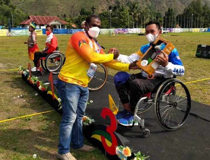 PHL Penyandang Disabilitas Polres Tangsel Raih Perunggu pada Peparnas XVI