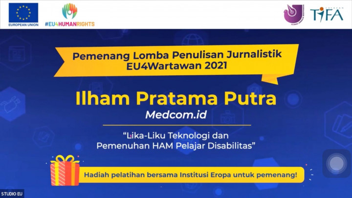 Karya Jurnalis Medcom.id Jadi Pemenang Lomba Penulisan Jurnalistik Uni Eropa