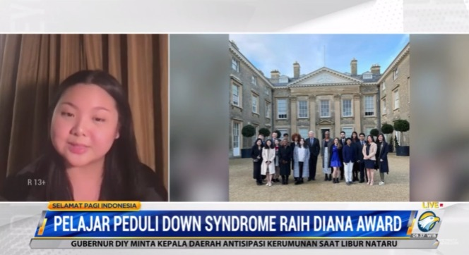 Peduli <i>Down Syndrome</i>, Pelajar Indonesia Raih Diana Award 2021