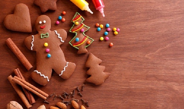 Gingerbread cookies, kue khas Natal. Foto: Getty Images