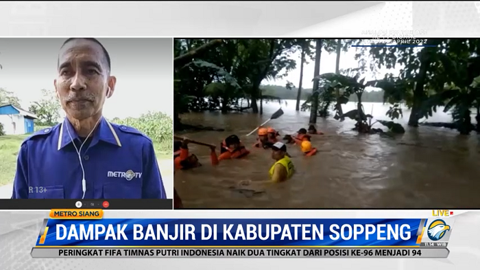 Banjir di Soppeng Surut, Satu Anak Masih Dalam Pencarian