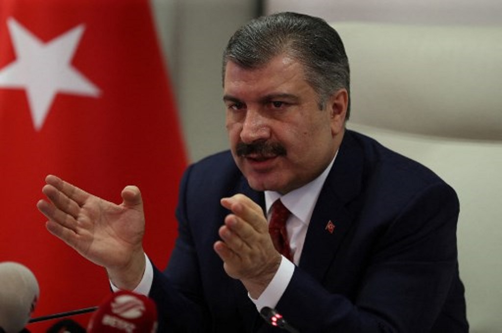 Menteri Kesehatan Turki Fahrettin Koca. (Adem ALTAN / AFP)