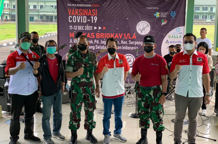 Tosca Gandeng TNI untuk Vaksinasi Warga Tangerang Selatan