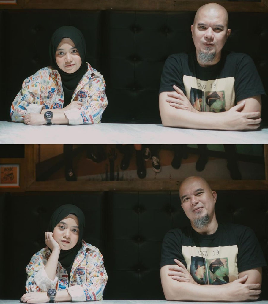 Hanin Dhiya dan Ahmad Dhani (Foto: Instagram @hanindhiyaatys)