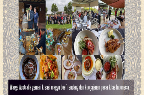 Warga Australia Gemari Wagyu Beef Rendang dan Jajanan Pasar Indonesia