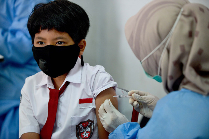Foto: Vaksinasi Covid-19 Anak Usia 6-11 Tahun Dimulai Hari Ini