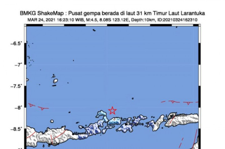 Gempa NTT Disebabkan Sesar Geser