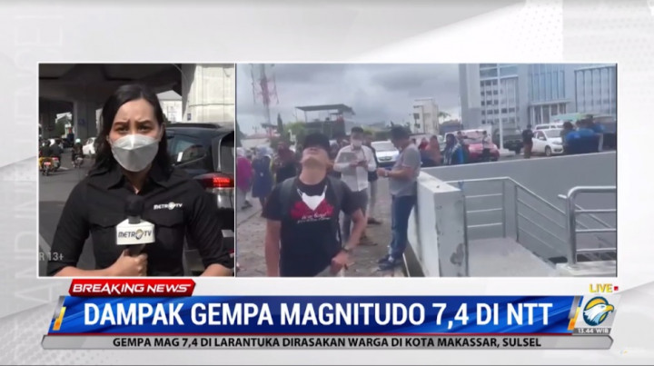 Gempa NTT Dirasakan Hingga Sulsel, Tak Ada Kerusakan atau Korban di Makassar