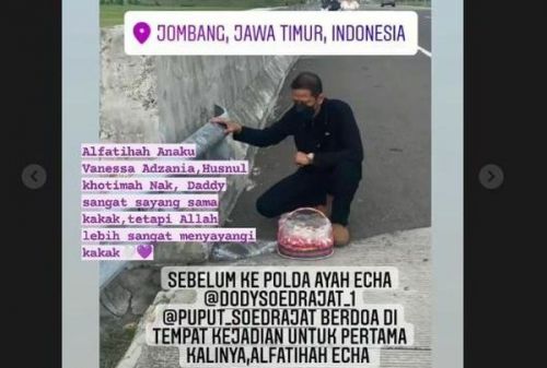 Pengelola Jalan Tol Tegur Ayah Vanessa Angel Tabur Bunga di Lokasi Kecelakaan