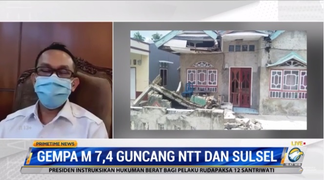 Data Sementara Gempa 7,4 M di NTT: 41 Rumah Rusak Berat, 200 Rusak Ringan