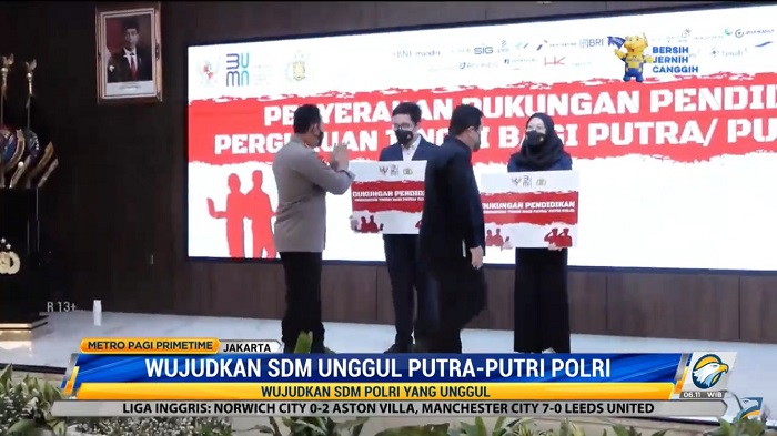 BUMN Berikan Bantuan Pendidikan Bagi Putra-Putri Polri