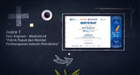Jurnalis Medcom.id Raih Juara 1 Karya Jurnalistik Pupuk Kaltim