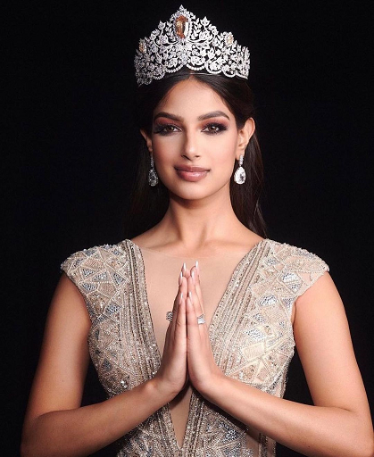 Harnaaz Shandu sebelumnya telah dinobatkan sebagai Miss Diva 2021, dan menjadi wanita India ketiga yang dinobatkan sebagai Miss Universe. (Foto: Dok. Instagram/@harnaazshandu_03)