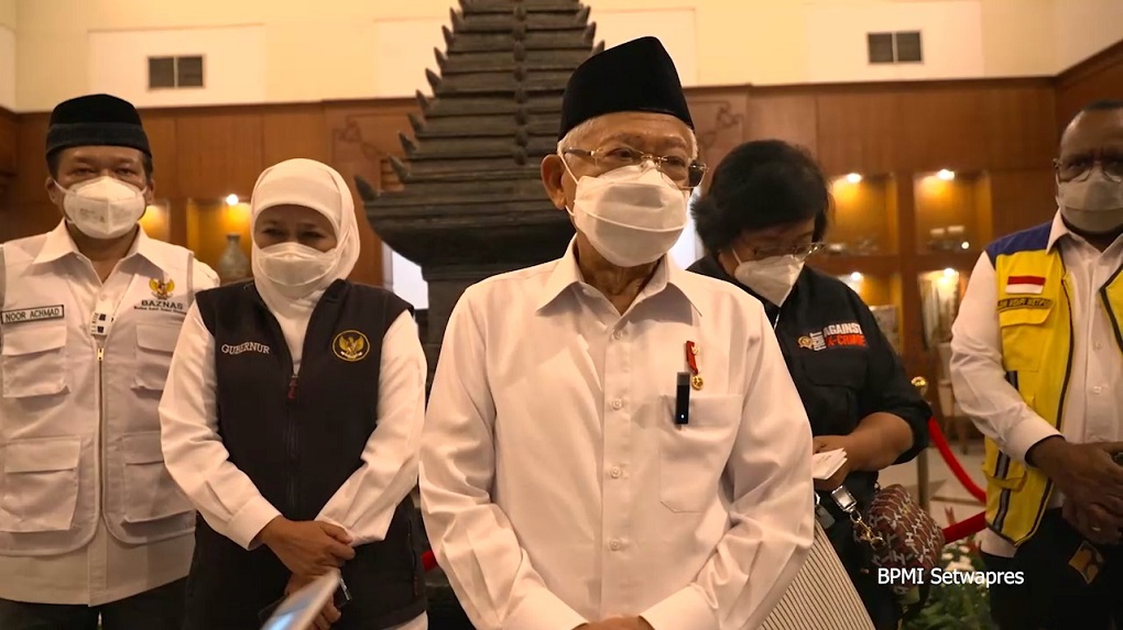 Wakil Presiden (Wapres) Ma'ruf Amin di Gunung Semeru, Lumajang, Jawa Timur. Istimewa.