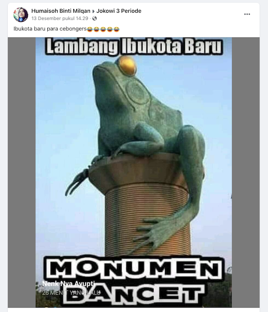 Tangkapan layar pemberitaan palsu di media sosial. Foto: Facebook