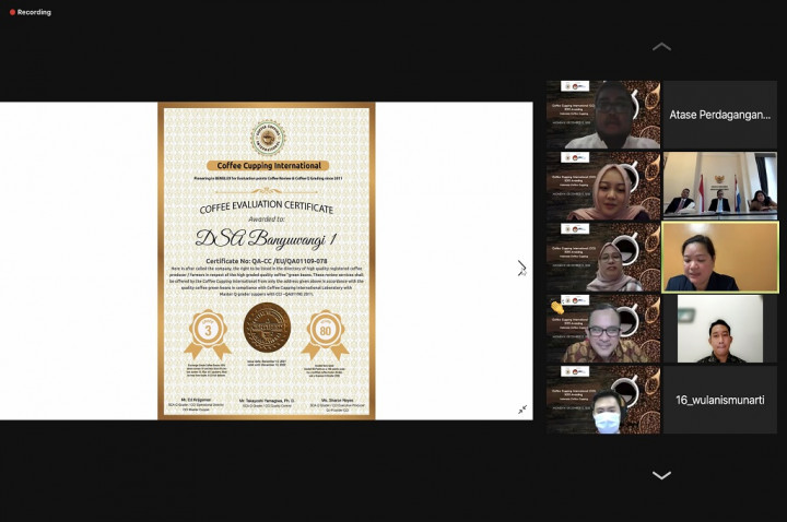 36 Varietas Kopi Indonesia Terima Sertifikat Internasional