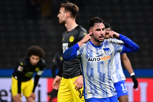 Hertha Berlin Tampil Solid Menundukkan Dortmund