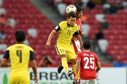 Suasana laga Malaysia vs Indonesia. (Roslan RAHMAN / AFP PHOTO / AFP)