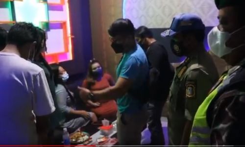 Jelang Nataru, Tempat Karaoke di Blitar Dirazia