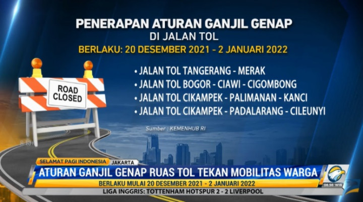 Ingat! Ganjil Genap Berlaku di Sejumlah Tol di Jawa Mulai Hari Ini