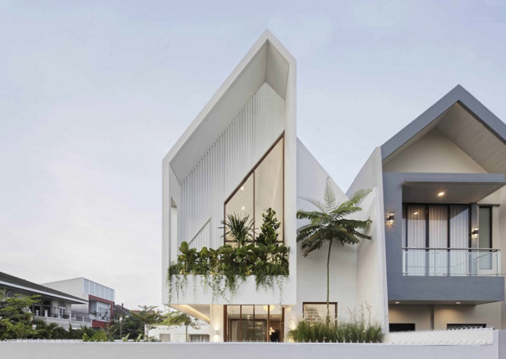 Nagato House, Rumah Unik dengan Atap Asimetris