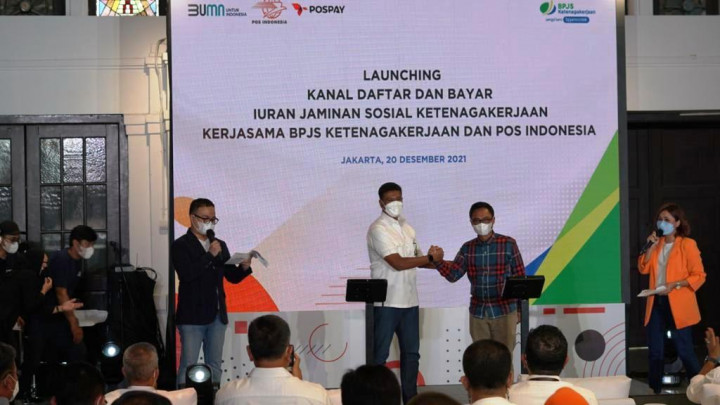 Gandeng Pos Indonesia, Kini Daftar dan Bayar Iuran BP Jamsostek Bisa via Pospay