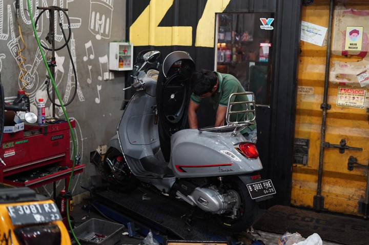 Tren Modifikasi Vespa 2022, Racing Look dengan Aksesoris Lokal