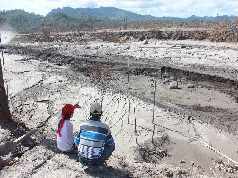 Sungai Besuk Kobokan Gunung Semeru/MI/Bagus Suryo