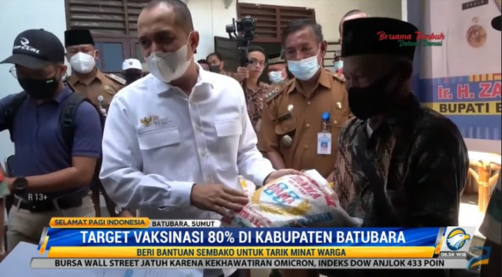 Kabupaten Batubara Kejar Target 80% Vaksinasi pada Akhir Tahun