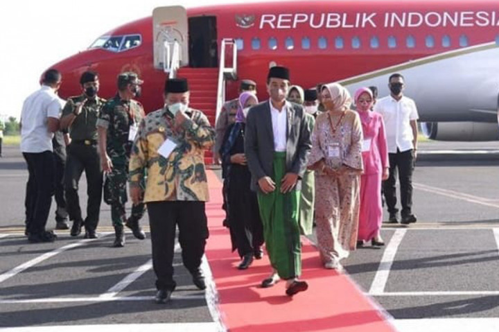 Hadiri Muktamar NU, Presiden dan Ibu Negara Tiba di Lampung
