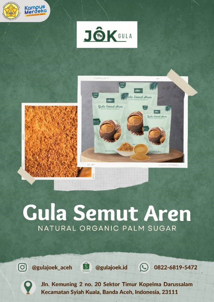 Gula Jôk Aceh, Inovasi Gula Semut Aren Mahasiswa USK