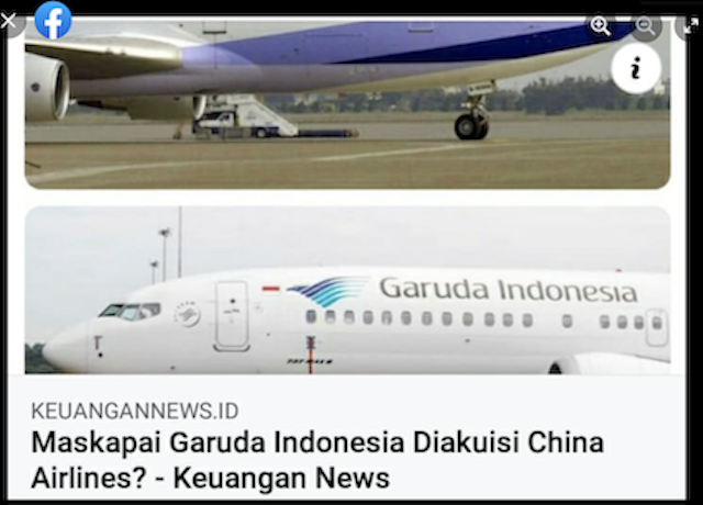 Tangkapan layar unggahan hoaks di media sosial