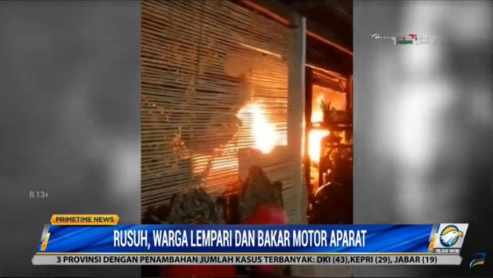 Kecewa dengan Pelayanan Polisi, Warga di Wakatobi Lempari dan Bakar Motor Aparat
