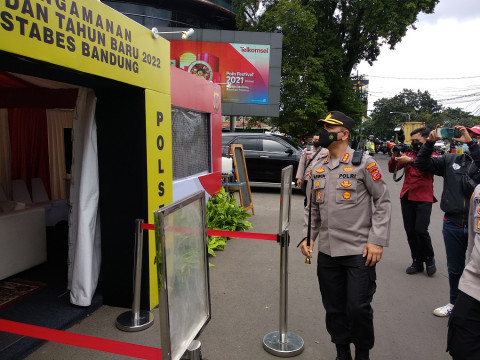 Polrestabes Bandung Siagakan 18 Pos Gerai Vaksin dan Swab Test saat Nataru