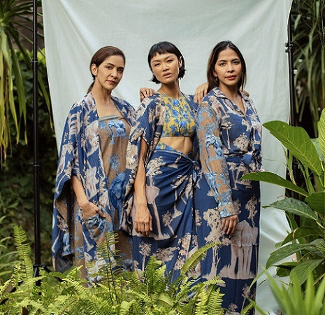 Kolaborasi ini memiliki tiga unsur yang unik yaitu Borneo Pygmy Elephant, Borneo Ikat Motive dan Dayak Tribe. (Foto: Dok. Ghea Resort X Cover Me Not)