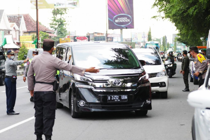 Antisipasi Covid-19, Kendaraan Luar Masuk Klaten Diperiksa Ketat