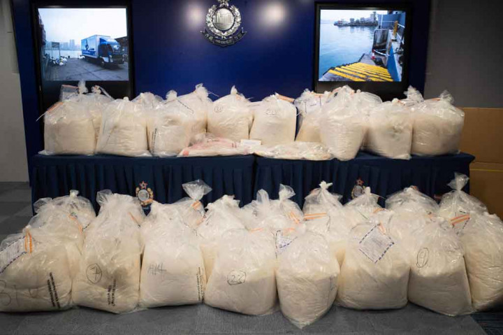 Rekor! 1,3 Ton Ketamin Disita Polisi Hong Kong